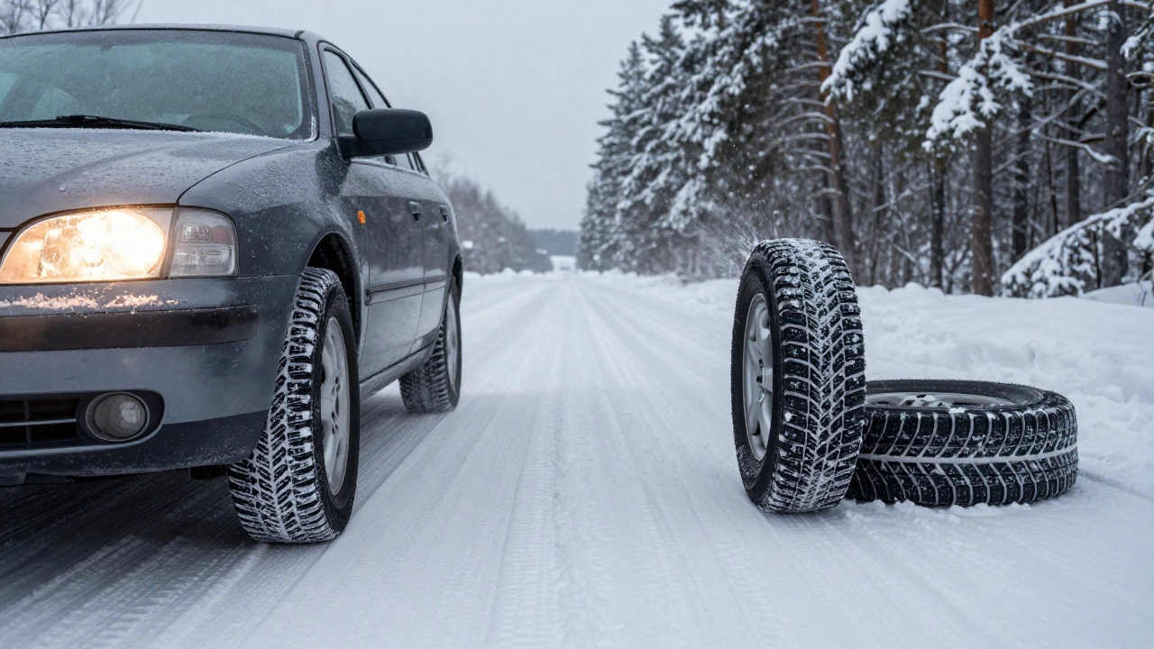 Что будет, если зимой ездить на всесезонной резине?