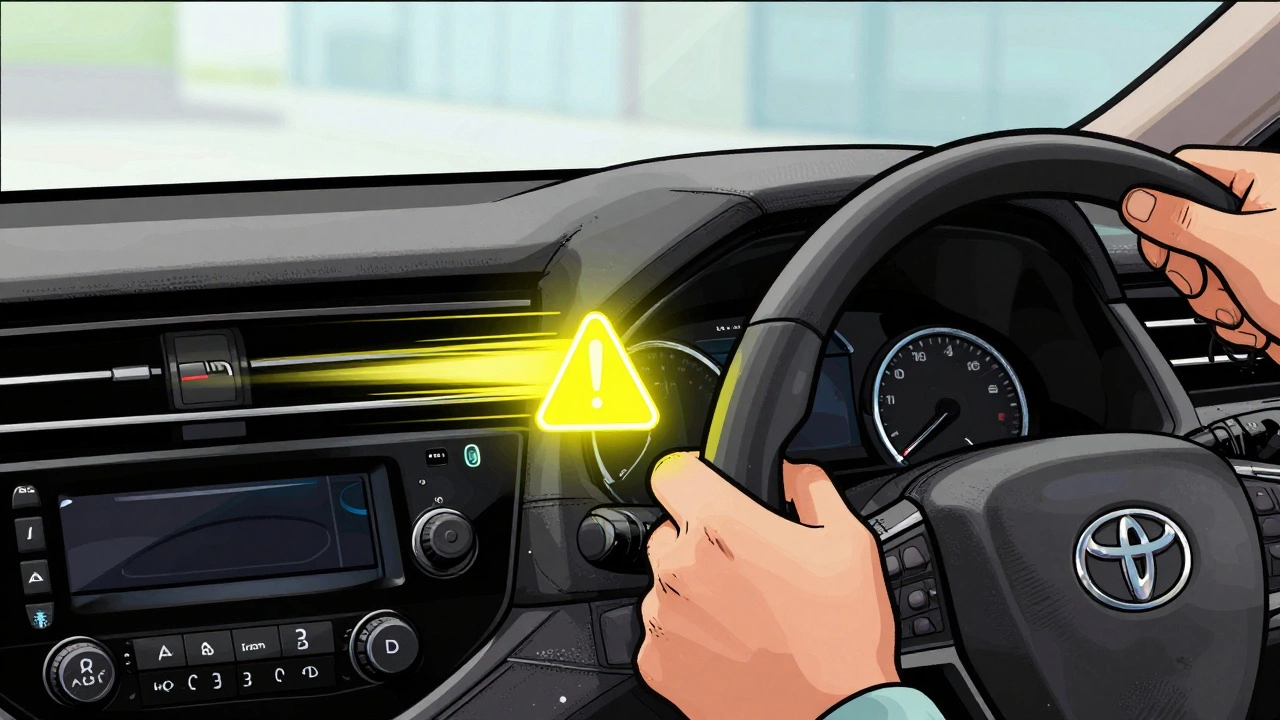 Быстро мигающий указатель поворота на панели Toyota Camry