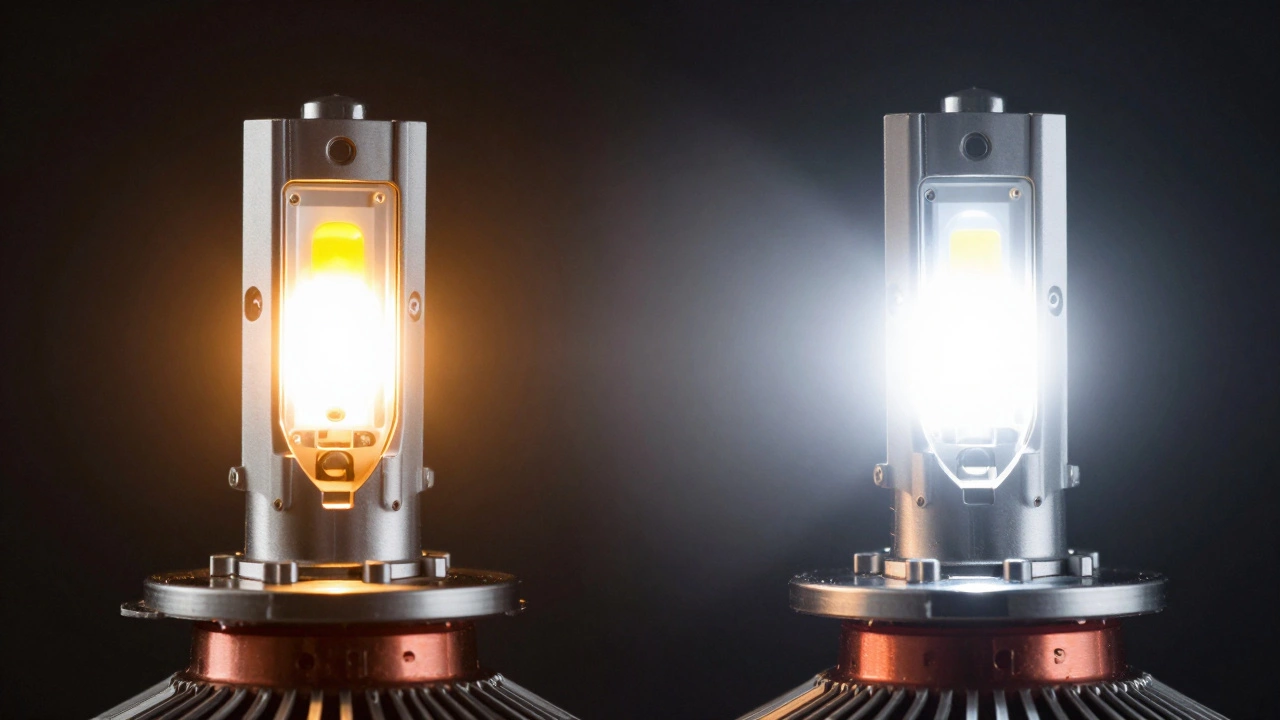 Сравнение света: теплый желтый галоген против яркого белого LED